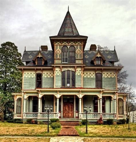 decorative metal edge victorian houses|victorian house with decorative towers.